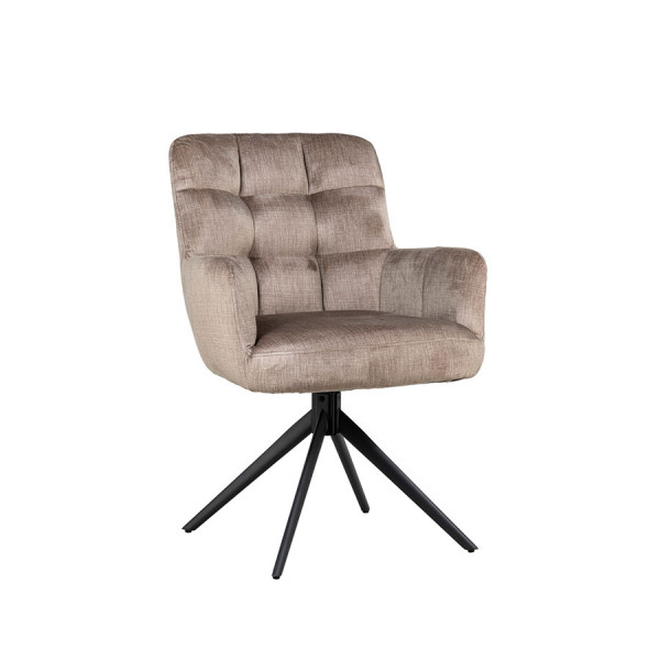 Benno Swivel Dining Chair Taupe